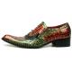 Fiesso Multi Genuine Leather Ornamented Slip On Shoes FI7393.